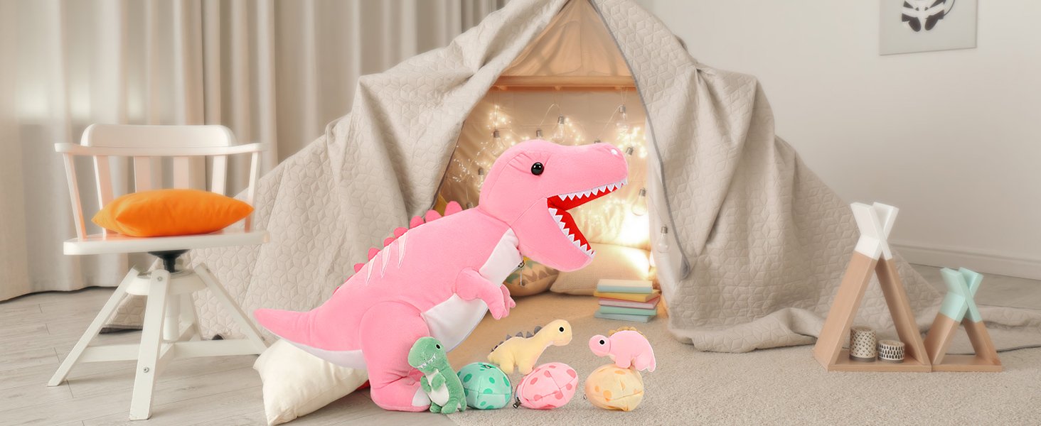 morismos dinosaur stuffed animals with babies